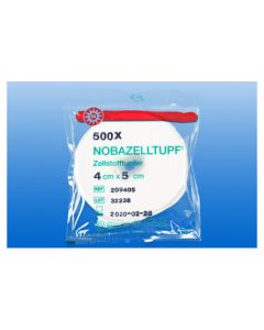 Tampon de cellulose Nobazelltupf stérile 4cmx5cm