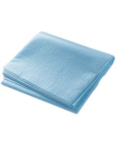 Gepl. laken blauw 80x210 cm